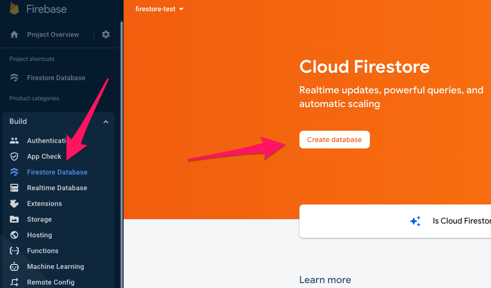 Firestore Dashboard